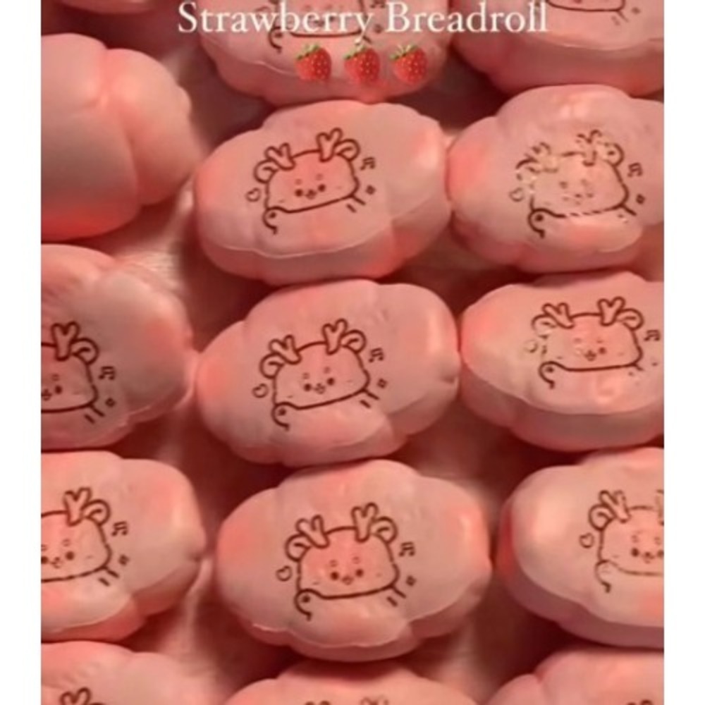 Squishy Bread Roll SET OF 3 Scented Slow Rising Rice Deer Squishies Bun Soft NEW - Picture 7 of 8